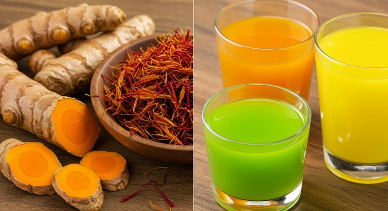 Quinoline Yellow and Turmeric Yellow